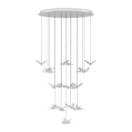 Eglo - Dimmbare LED-Hängeleuchte 17xLED/3W/230V 3000K glänzendes Chrom