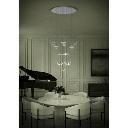 Eglo - Dimmbare LED-Hängeleuchte 17xLED/3W/230V 3000K glänzendes Chrom