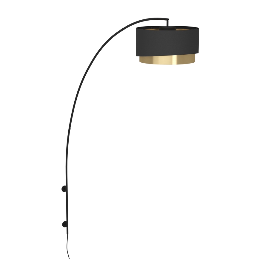 Eglo - Wandleuchte 1xE27/40W/230V schwarz/golden