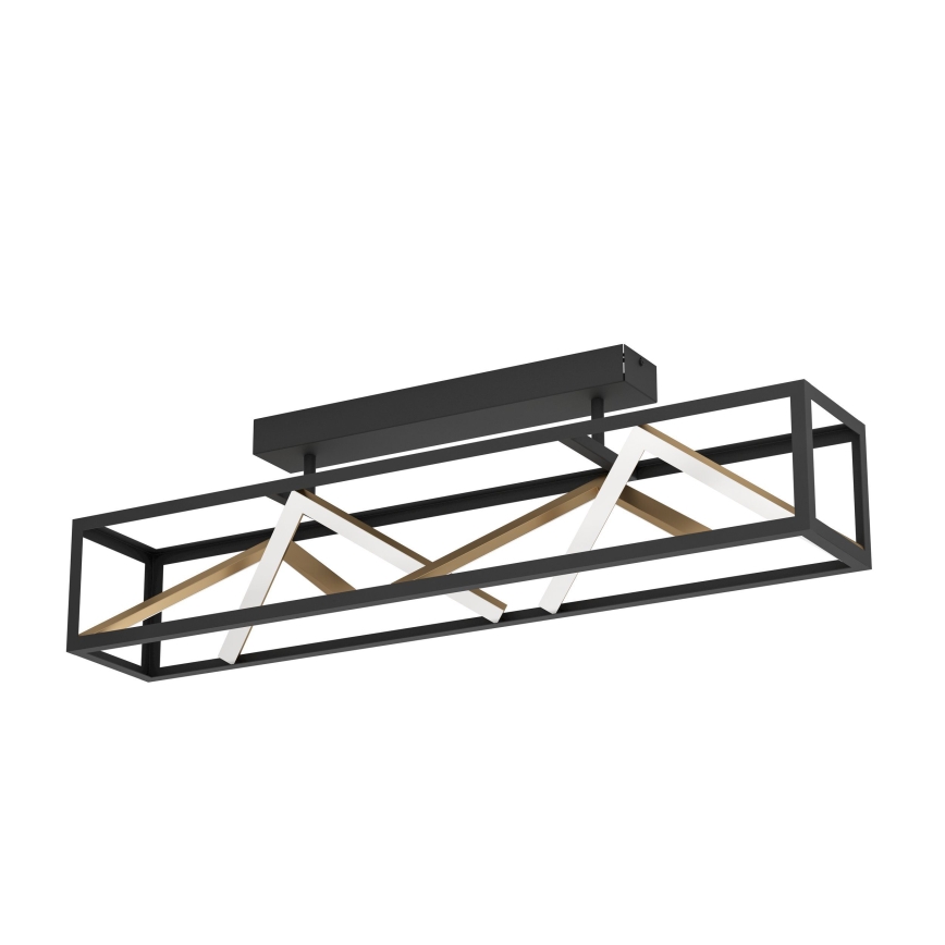 Eglo - Dimmbare LED-Anbauleuchte LED/45W/230V 2700-6500K schwarz/golden + Fernbedienung