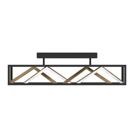 Eglo - Dimmbare LED-Anbauleuchte LED/45W/230V 2700-6500K schwarz/golden + Fernbedienung