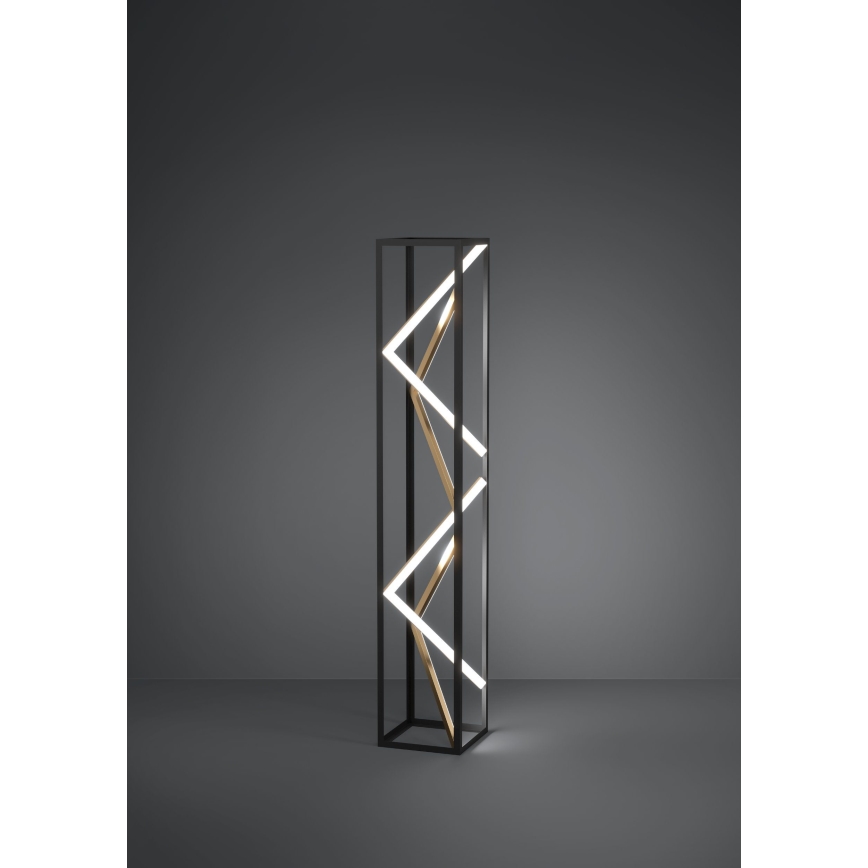 Eglo - Dimmbare LED-Stehleuchte LED/23W/230V 2700-6500K schwarz/golden + Fernbedienung
