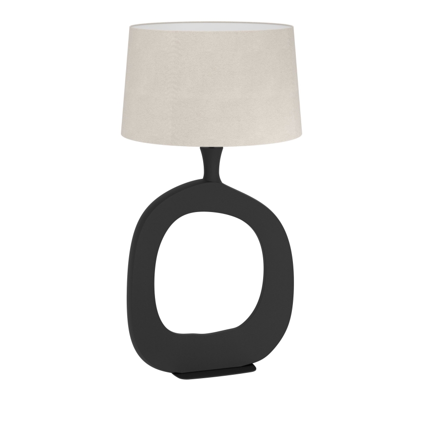 Eglo - Tischleuchte 1xE27/60W/230V 88 cm schwarz/cremefarben