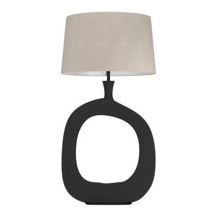 Eglo - Tischleuchte 1xE27/60W/230V 88 cm schwarz/cremefarben
