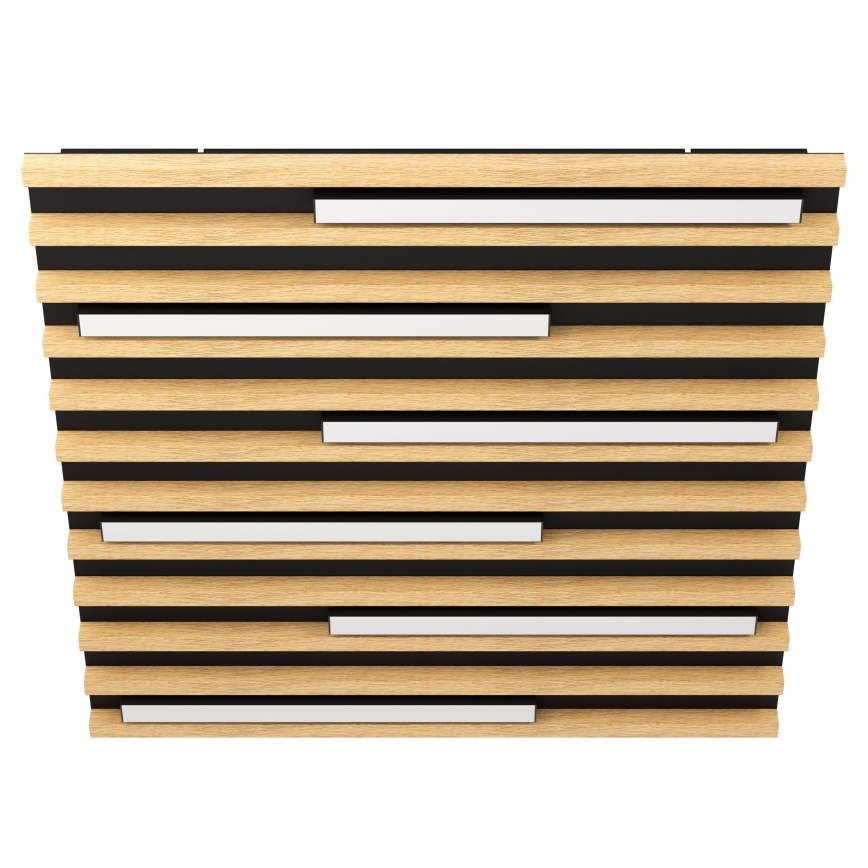 Eglo - Dimmbare LED-Deckenleuchte 6xLED/8,5W/230V 3000K 57,5x57,5 cm braun