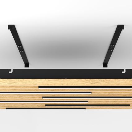 Eglo - Dimmbare LED-Deckenleuchte 6xLED/8,5W/230V 3000K 57,5x57,5 cm braun