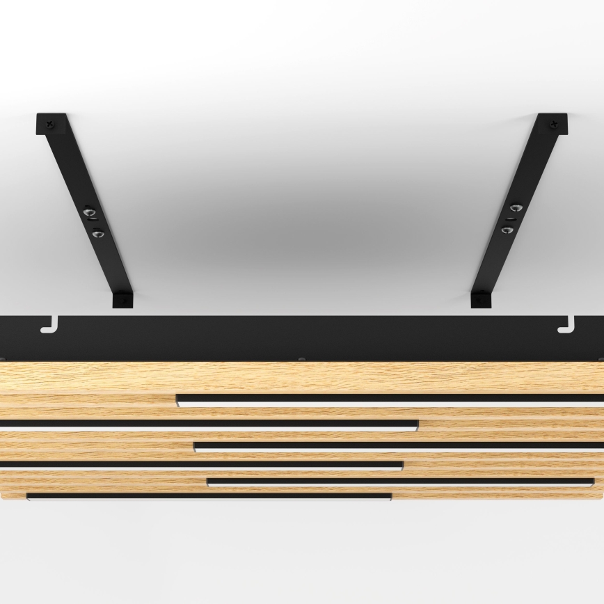 Eglo - Dimmbare LED-Deckenleuchte 6xLED/8,5W/230V 3000K 57,5x57,5 cm braun