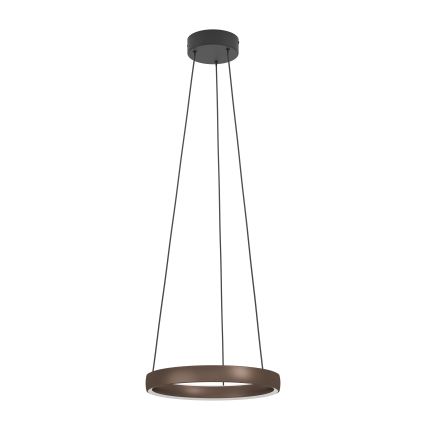 Eglo - LED-dimmbare Pendelleuchte mit Seilabhängung und Bewegungsmelder 2xLED/25W/230V 2200-6500K Ø 80 cm braun