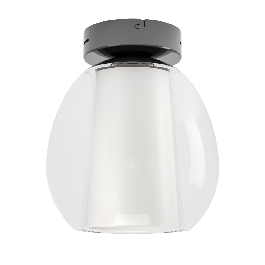 Eglo - LED-dimmbare Deckenleuchte LED/5,5W/230V + LED/1,6W 2200-6500 K Ø 25 cm schwarz-chrom + Fernbedienung