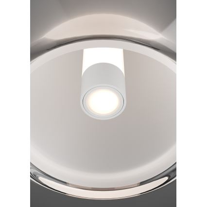 Eglo Stars of Light - LED-dimmbare Deckenleuchte LED/5,5W/230V + LED/1,6W 2200-6500K Ø 25 cm glänzender Chrom + Fernbedienung