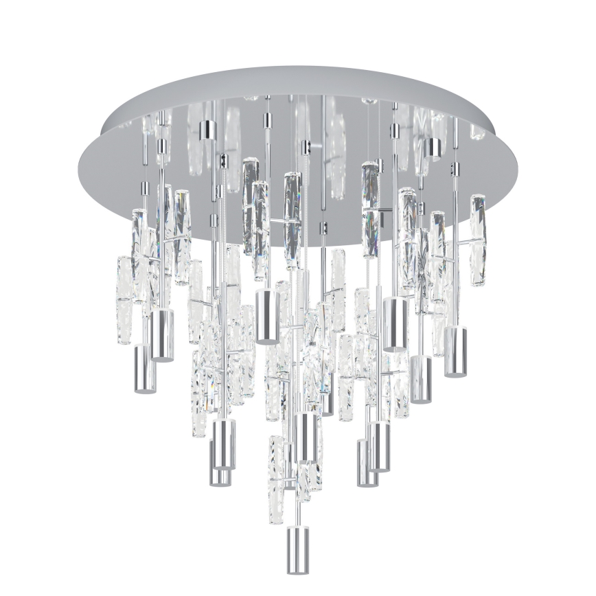 Eglo - LED-Deckenleuchte, 15×LED, 2,6 W, 230 V, 2200/3000/4000 K, Ø 50 cm, glänzender Chrom