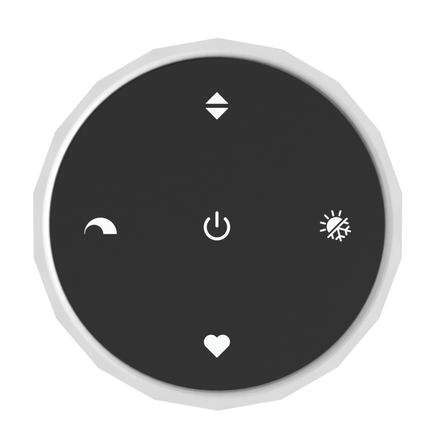 Eglo - LED dimmbare Hängeleuchte an Seil 8xLED/5,8W/230V 2200-6500K schwarz/beige/rauchfarben + Fernbedienung