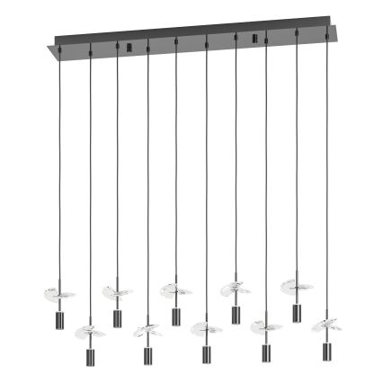 Eglo - LED-Hängeleuchte mit Kabelaufhängung 10xLED/2,6W/230V 2200/3000/4000K glänzendes Chrom