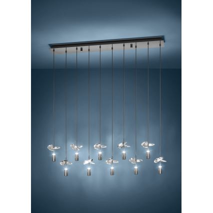 Eglo - LED-Hängeleuchte mit Kabelaufhängung 10xLED/2,6W/230V 2200/3000/4000K glänzendes Chrom