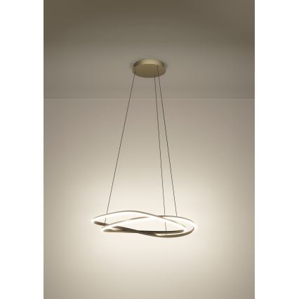 Eglo - LED dimmbare Pendelleuchte an Kabel LED/60W/230V 2200-6500K goldfarben + Fernbedienung
