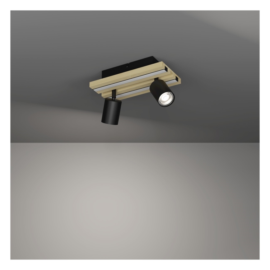 Eglo - LED-Deckenspot 2xLED/2,2W/230V + 2xLED/1,2W + 2xLED/2W beige/schwarz