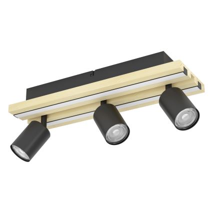 Eglo - LED-Deckenstrahler 3xLED/2,2W/230V + 2xLED/1,2W + 2xLED/2W beige/schwarz