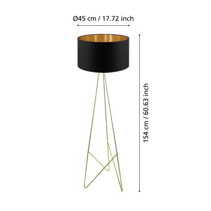Eglo - Stehlampe 1xE27/60W/230V