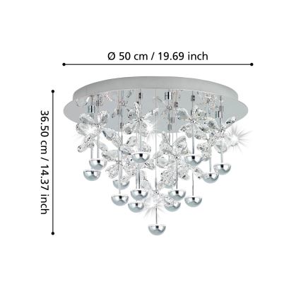 Eglo - dimmbare LED-Deckenleuchte LED/27W/230V