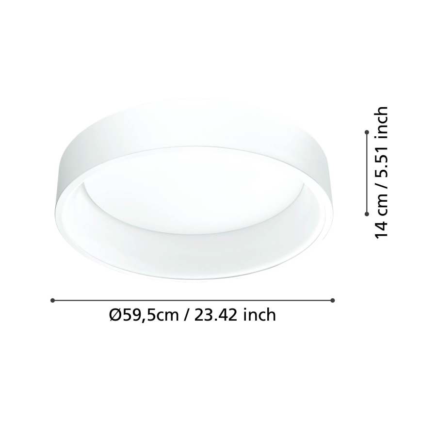 Eglo - Dimmbare LED-Deckenleuchte 1 LED/35,2W/230V