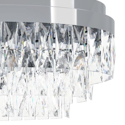 Eglo - Kronleuchter an Kette VALPARAISO 10xE14/40W/230V chromglänzend