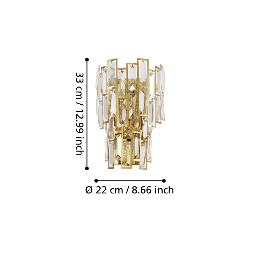Eglo - Wandleuchte CALMEILLES 3xE14/25W/230V