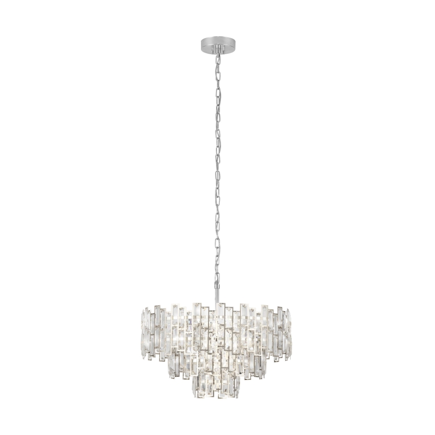 Eglo - Kronleuchter an Kette CALMEILLES 10xE14/25W/230V T. 63 cm