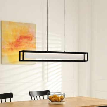 Eglo 39629 - dimmbare LED-Pendelleuchte GUALAJO mit Kabelaufhängung LED/27W/230V, schwarz