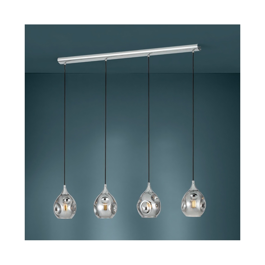 Eglo - Kronleuchter an Schnur BREGALLA 4xE27/40W/230V