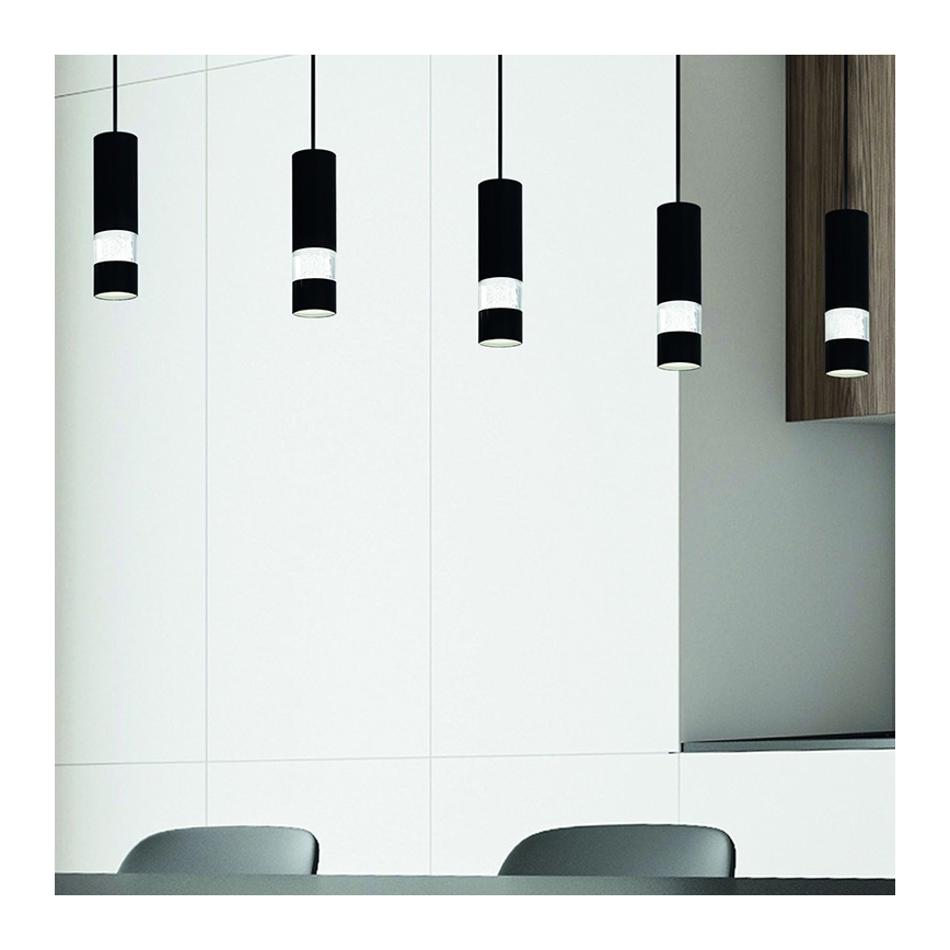 Eglo - LED-Hängeleuchte 5xGU10/4,6W/230V schwarz