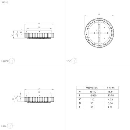 Eglo - LED dimmbare Deckenleuchte LED/23,5W/230V