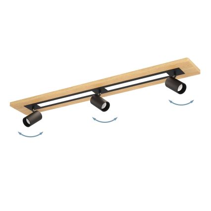 Eglo - LED-Strahler 2xLED/12W/230V + 3xGU10/4,5W