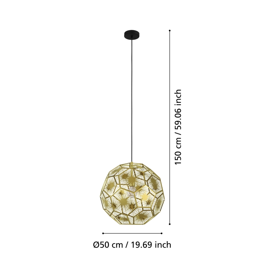 Eglo - Kronleuchter an Schnur 1xE27/60W/230V d. 50 cm
