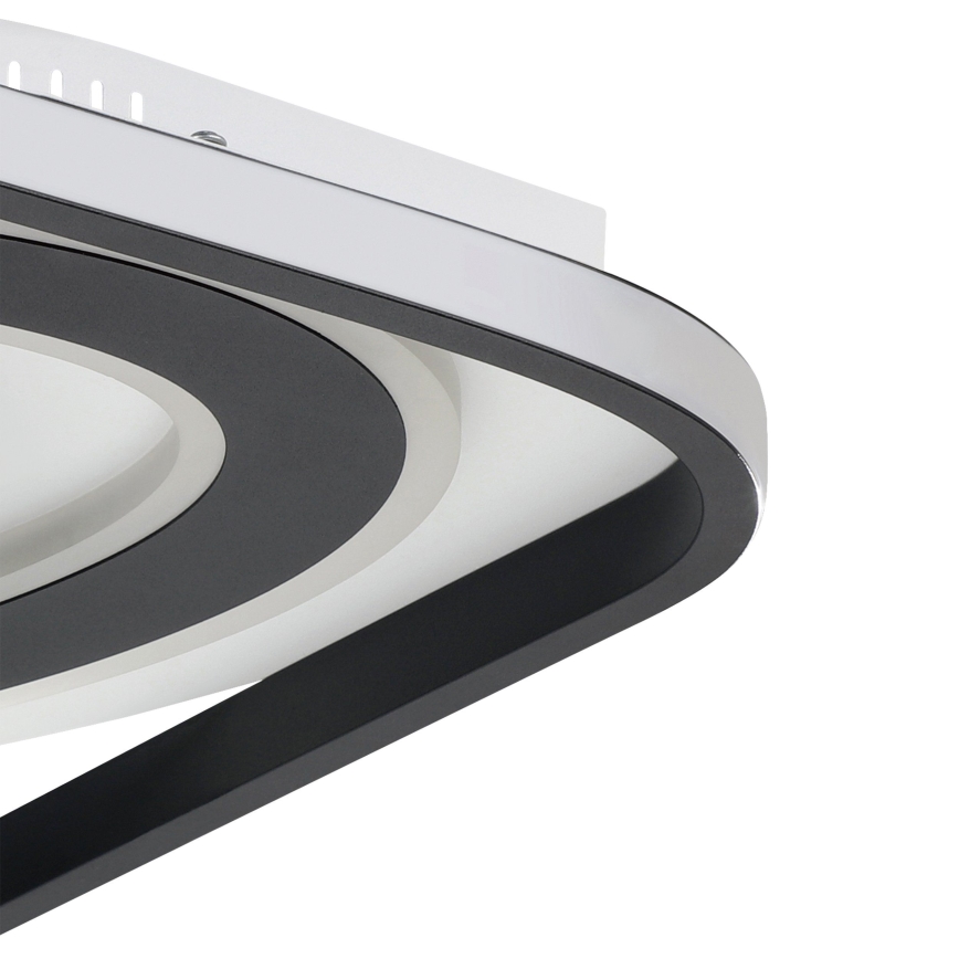 Eglo - Dimmbare LED-Deckenleuchte LED/21,5W/230V + LED/10,5W + LED/3W 3000-6500K schwarz + Fernbedienung