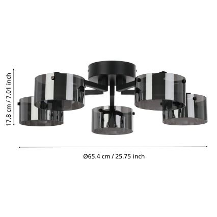 Eglo - LED dimmbarer Aufsatzleuchter 5xLED/5,4W/230V