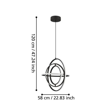 Eglo - LED-Hängeleuchte LED/44W/230V