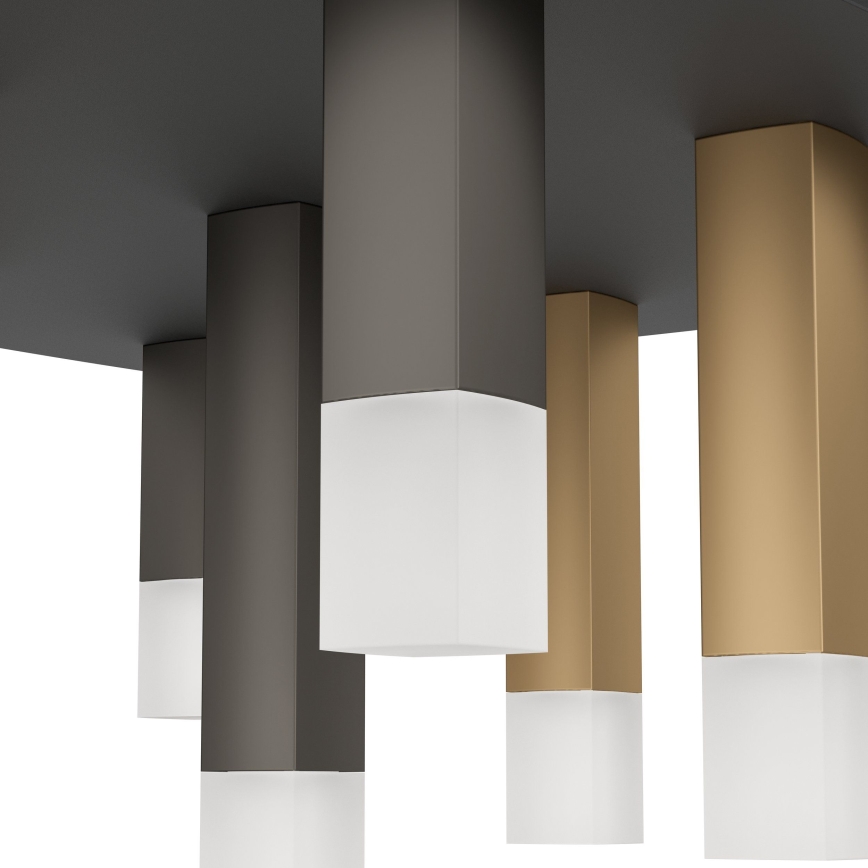 Eglo - Dimmbare LED-Deckenleuchte 9xLED/3,1W/230V 3000K anthrazit/golden