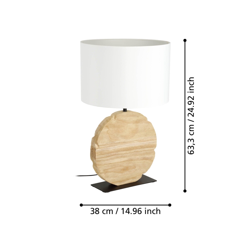 Eglo - Tischleuchte 1xE27/40W/230V 63,5 cm braun