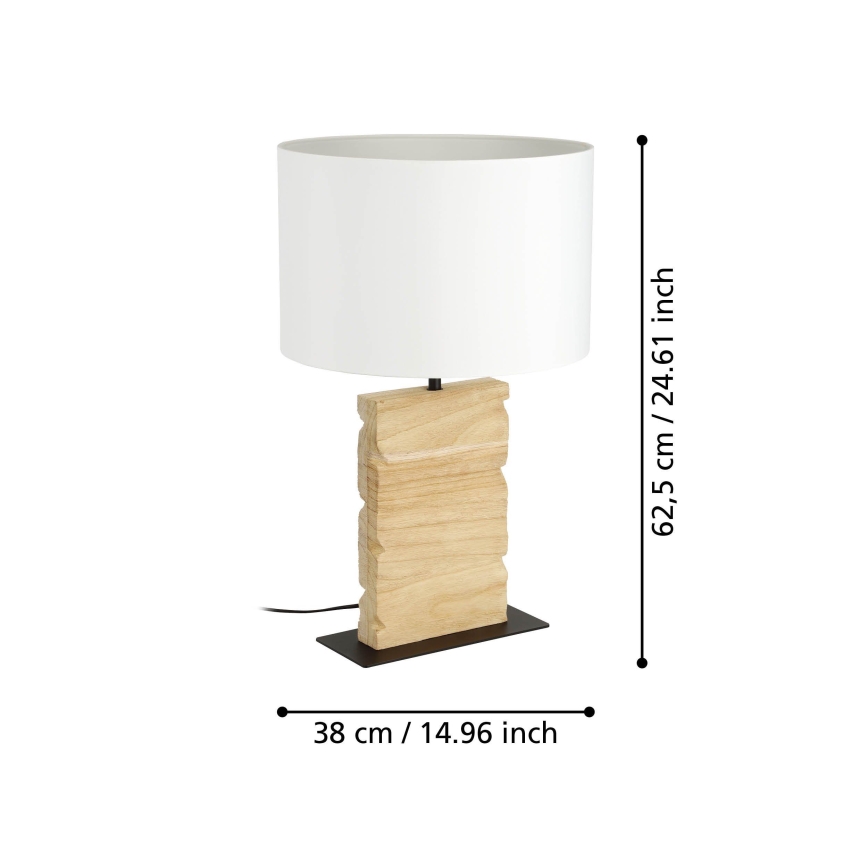 Eglo - Tischleuchte 1xE27/40W/230V 62,5 cm braun