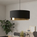 Eglo 39926 - Hängeleuchte MANDERLINE 1xE27/40W/230V schwarz/golden