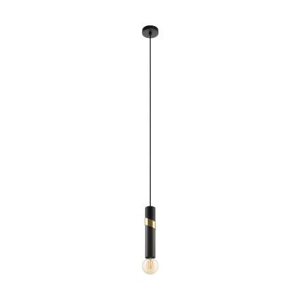 Eglo - Hängeleuchte 1xE27/40W/230V schwarz/golden