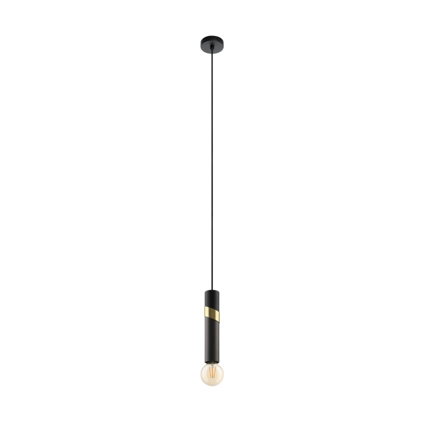 Eglo - Hängeleuchte 1xE27/40W/230V schwarz/golden