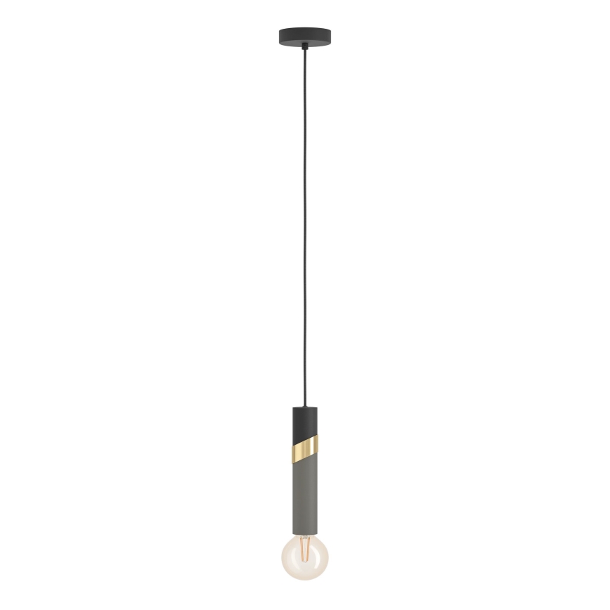 Eglo - Hängeleuchte 1xE27/40W/230V schwarz/golden