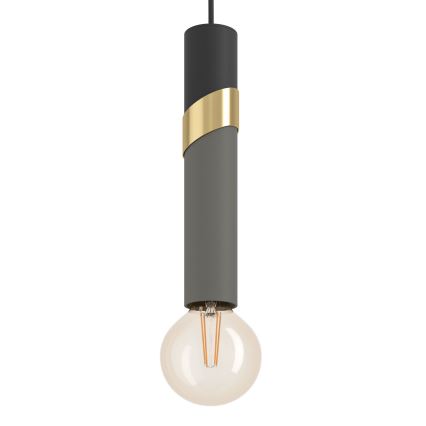 Eglo - Hängeleuchte 4xE27/40W/230V schwarz/golden
