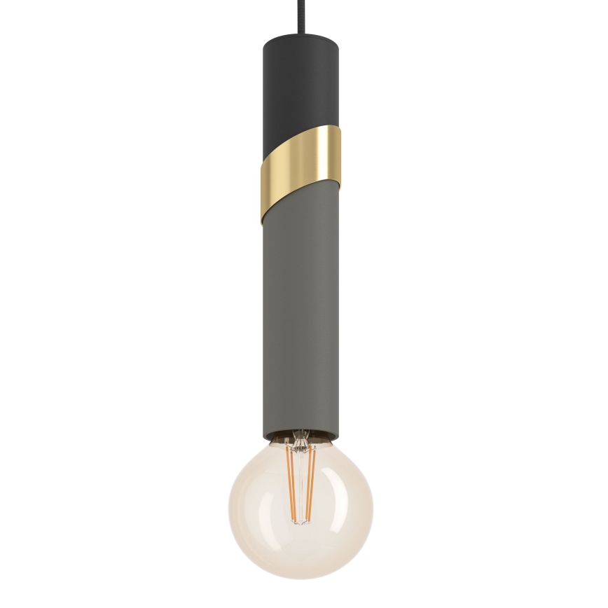 Eglo - Hängeleuchte 4xE27/40W/230V schwarz/golden