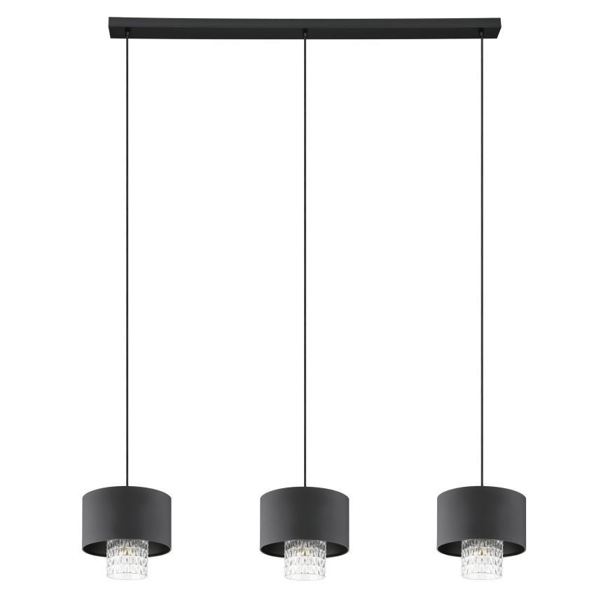 Eglo - Hängeleuchte 3xE27/40W/230V schwarz