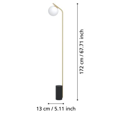 Eglo - Stehleuchte 1xE27/40W/230V golden