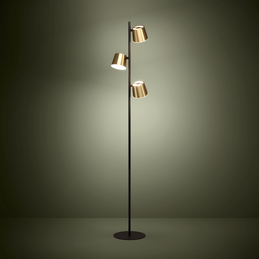 Eglo - LED-Stehleuchte 3xGU10/4,6W/230V 3000K golden