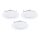Eglo - 3er-Set LED-Einbauleuchte FUEVA-RW 1x LED/2,8 W/230 V Ø 8,5 cm