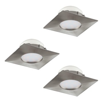 Eglo - 3er-Set LED-Einbauleuchte PINEDA LED/6W/230V